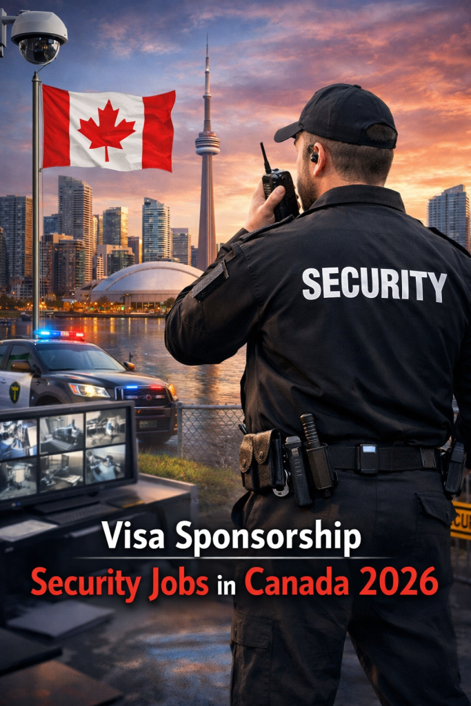 🇨🇦 Visa Sponsorship Security Jobs in Canada 2026 – Apply Now